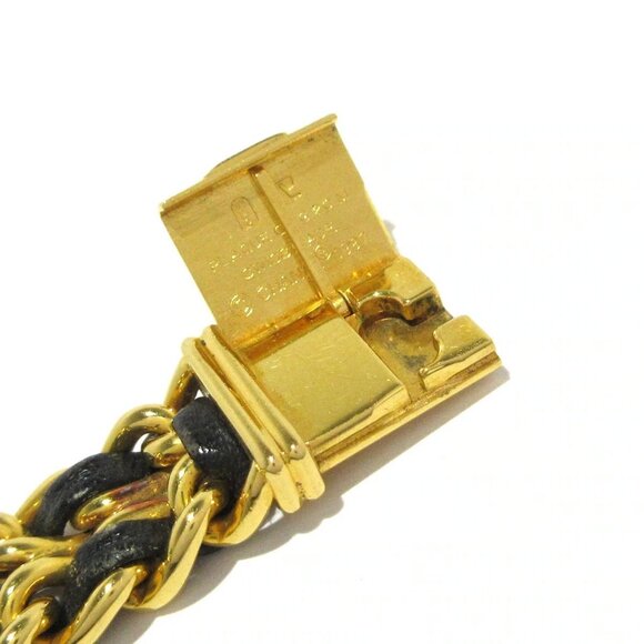 Auth CHANEL Premiere H0001 Gold Black Women's Wrist Watch - Picture 10 of 12